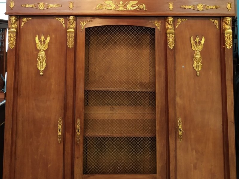 Антикварный кабинетный шкаф в стиле Ампир 2