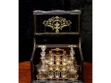 Старинный набор хрустальных бокалов Наполеона III 1